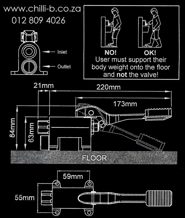 Installation guide of the CBFV basin demand foot valve ChilliB