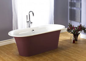 custom bath colours, coloured bath