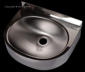 Oval A commercial stainless steel hand wash basin