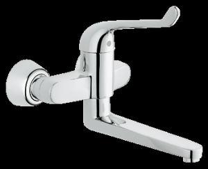 Medical elbow action wall mounted hospital mixer