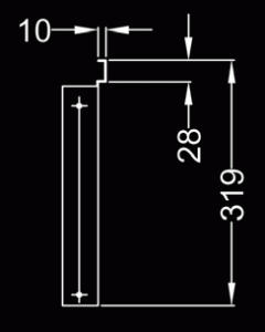 SIRX342 Wall fixing brackets dimensions