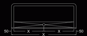 Floor mounted surgeon scrub sink diagram