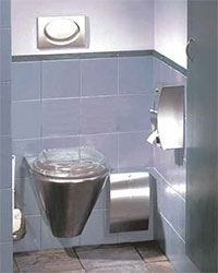 Stainless steel washroom products