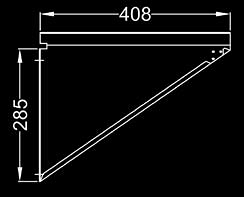 WB001 wall mounting bracket dimensions
