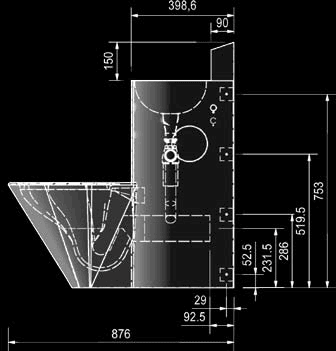 Prison toilet and basin combination for high risk areas diagram of a hospital bed 