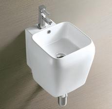 Modern wall hung bathroom basin