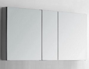 Double bathroom mirror cabinet