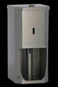 N-TR2-SA Satin steel double toilet roll holder