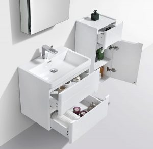 venice imported gloss white modern bathroom vanity