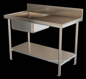 s1 catering sink franke solid stainless steel undershelf