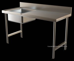 franke single bowl 1500mm catering sink commercial 350004 2620005