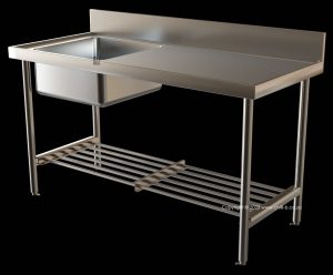 s1 catering sink franke slatted stainless steel undershelf 1500mm