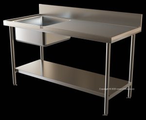 s1 catering sink franke solid stainless steel undershelf 1500mm