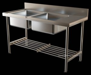 commercial catering sink stainless steel 350036 2620005 franke solid undershelf 2620044