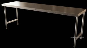 catering table stainless steel franke 2400mm