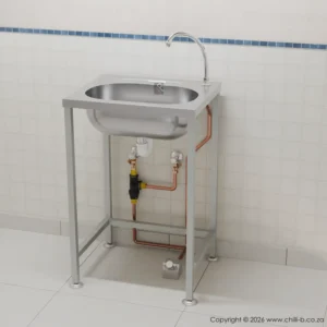 free standing basin foot tap valve hand wash stainless steel