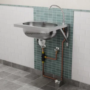 stainless steel industrial hands free foot valve warm water supplier south africa