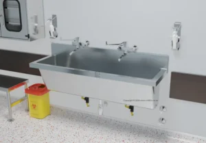 franke wall mounted surgeon scrub unit hospital stainless steel model SSW 2630045 351950